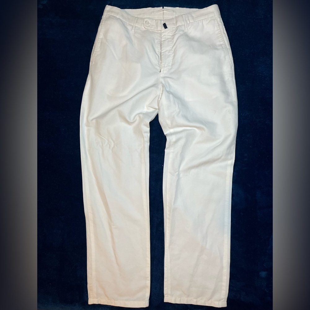 Incotex Men’s White Chinolino Trousers
